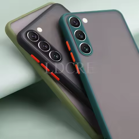 For Samsung Galaxy S23 Case Silicone TPU Matte Cover For Samsung S23 FE Ultra S22 Plus S21 FE S20 Case Capa Protector Rubber