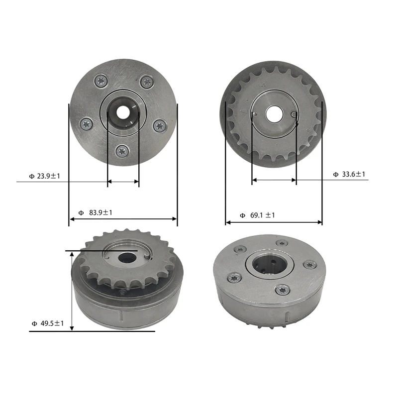 NEW 06B109088D Engine Cam Camshaft Adjuster Gear Actuator Unit Fit For VW Passat Audi A4 A6 2.0L ALT Engine 06B109088A