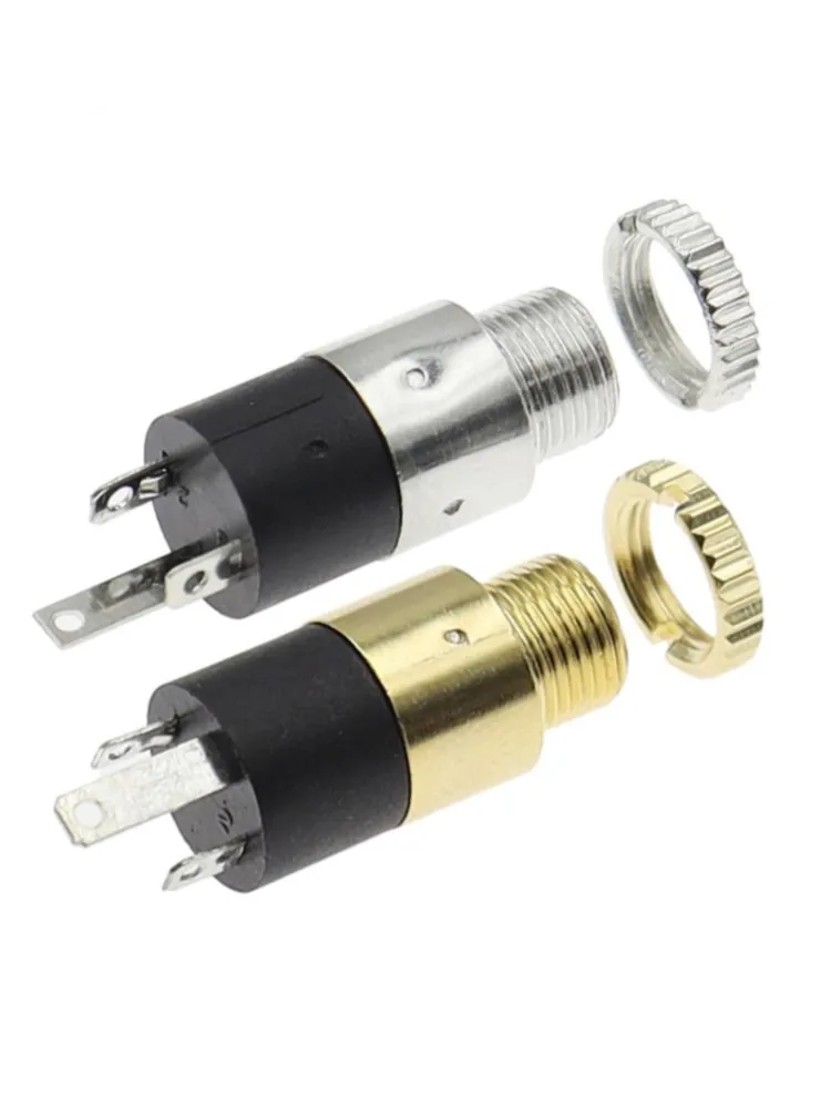 Prise cylindrique 3.5MM PJ-392 prise femelle stéréo avec vis 3.5 connecteur Audio vidéo casque PJ392 plaqué or B2