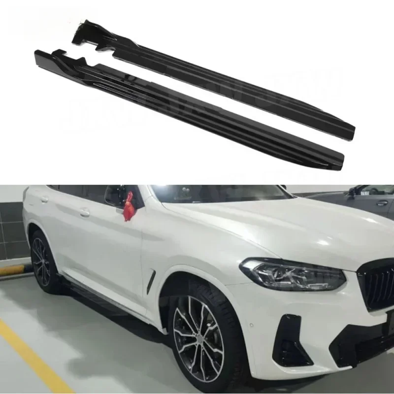 

New！ For BMW X3 X4 G01 G02 ABS side skirt extended spoiler body modification accessories 2018-2023