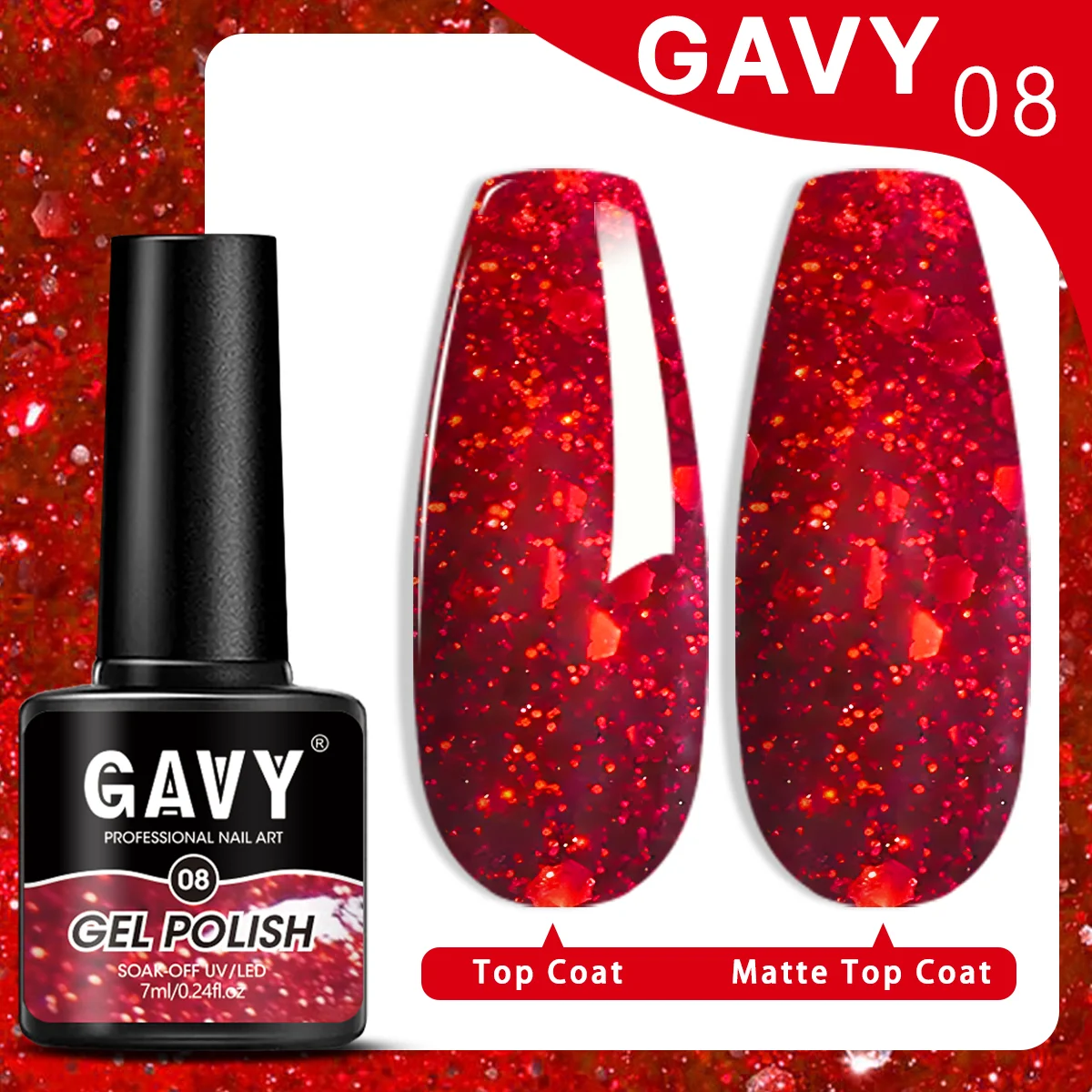 GAVY Smalto per unghie gel flash anti-allergia da 7 ml, colore duraturo, adatto a tutte le occasioni, per donne e saloni domestici