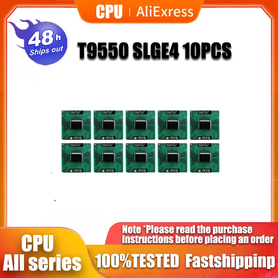 10PCS T9550 2.66 / 6M / 1066 SLGE4 PGA notebook CPU E0 stepping support PM / GM45