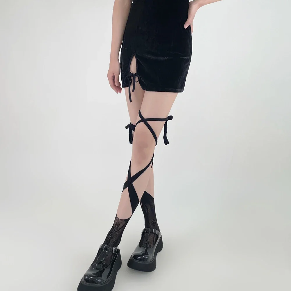 الصيف مثير الجوارب اليابانية الطويلة Jk التعادل الدانتيل جوارب شبكية غير النظامية سبليت تو العجل الجوارب النسائية الأوسط جوارب أنبوبية الأشرطة