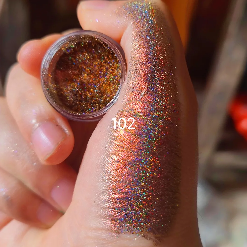 Brilhando MultiChrome Sombra Em Pó, Arco-Íris Glitter, Mudança De Cor, 0.2g