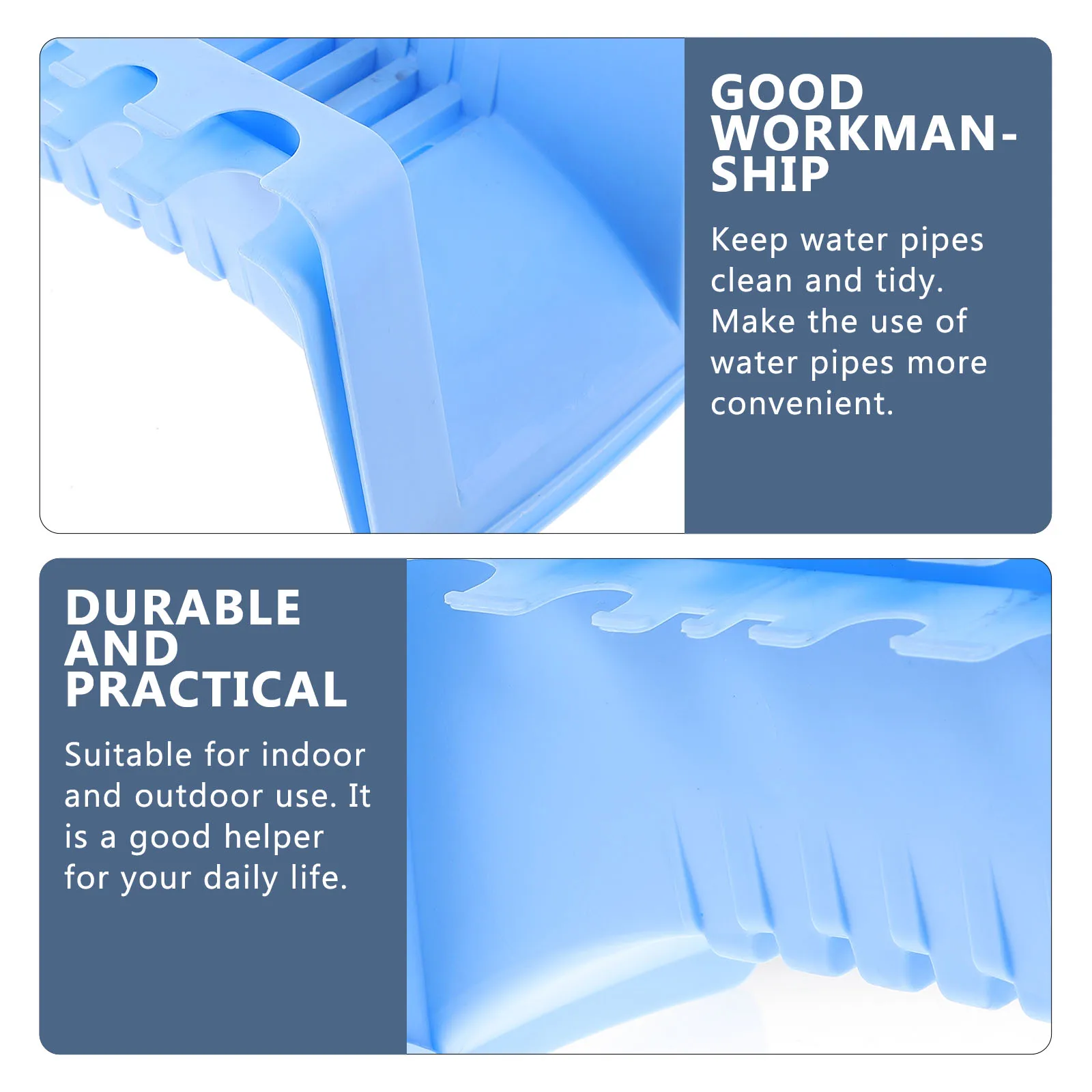 

2pcs Water Storage Rack Garden Hose Carrier Blue PP Material Winder Compact Easy Clean Indoor Garden Hose Carrier Outdoor