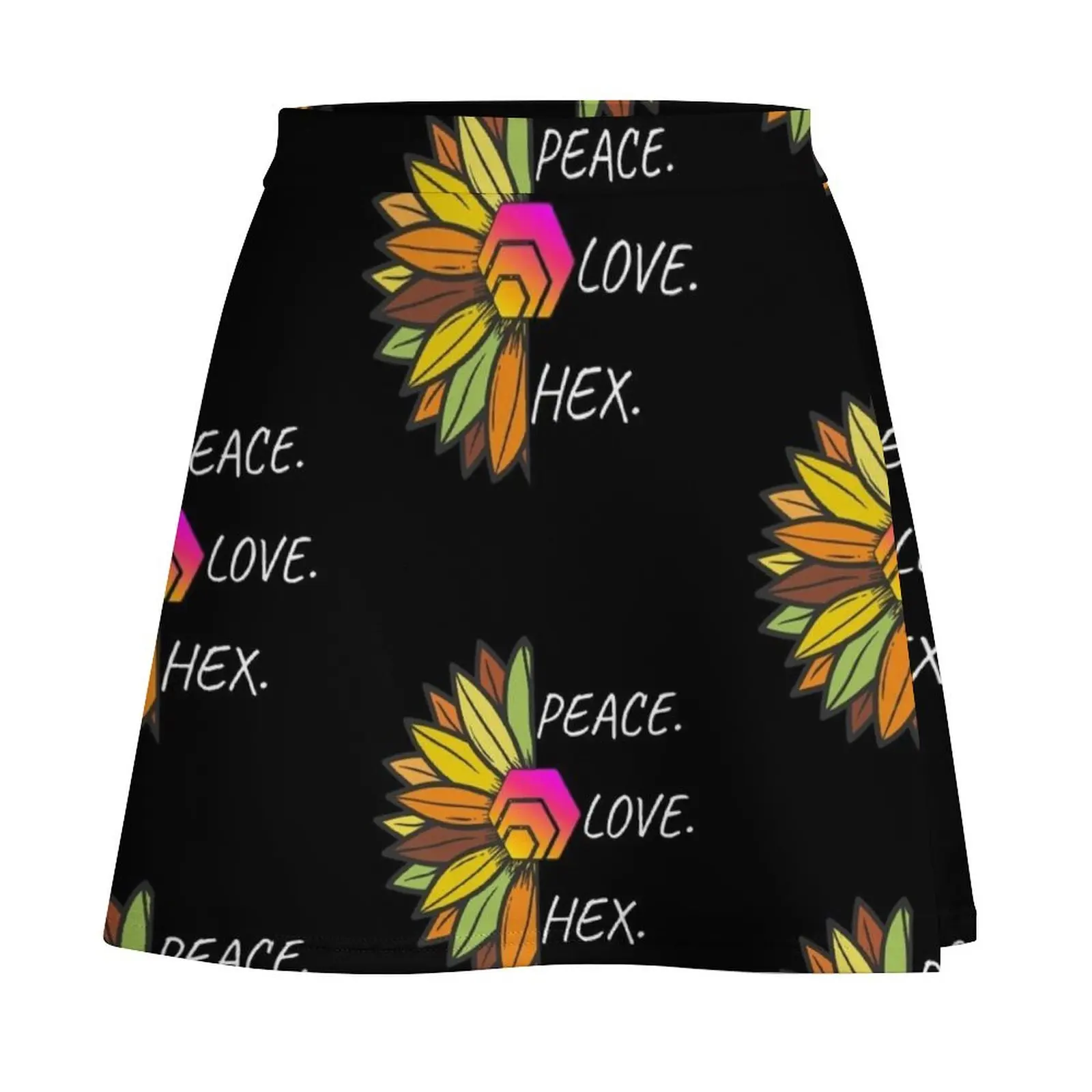 Peace. Love. HEX. Mini Skirt elegant dresses for women Summer women's clothing Mini Skirt