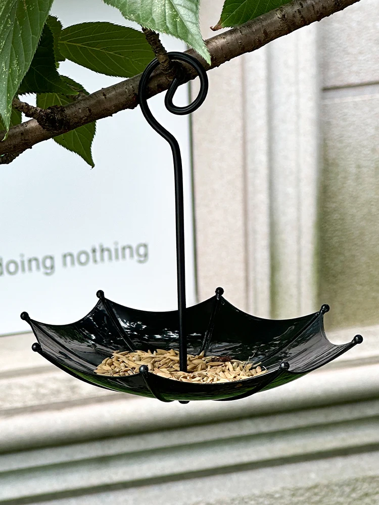 ヴィンテージブロンズ傘型ハンギングバードフィーダートレイ、野 - Smart Garden Umbrella のレビューと価格