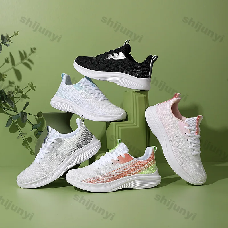 

Кроссовки для пар, летние дышащие нескользящие мужские кроссовки с сеткой, легкие удобные модные женские вулканизированные туфли