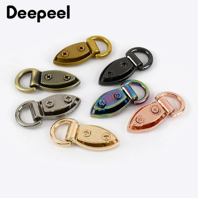 4Pcs 9/10mm Metal Side Clip Hook Buckles for Bags Chain Connector Handle Buckle Ring Clasp DIY Leather Craft Sewing Accessory