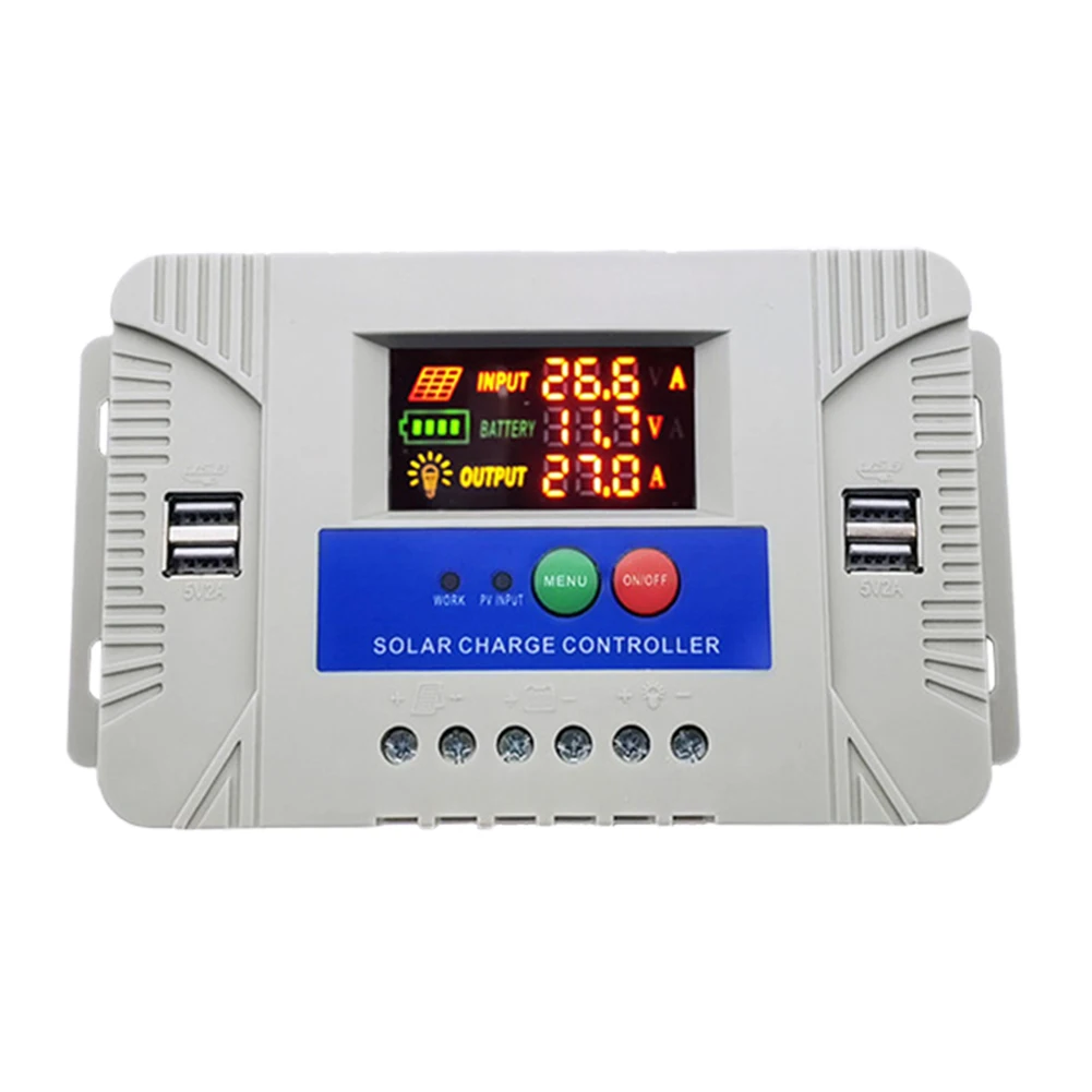 12 فولت 24 فولت الشمسية جهاز التحكم في الشحن لوحة طاقة شمسية تحكم بطارية ليثيوم جهاز التحكم في الشحن لبطارية ليثيوم الرصاص الحمضية #4