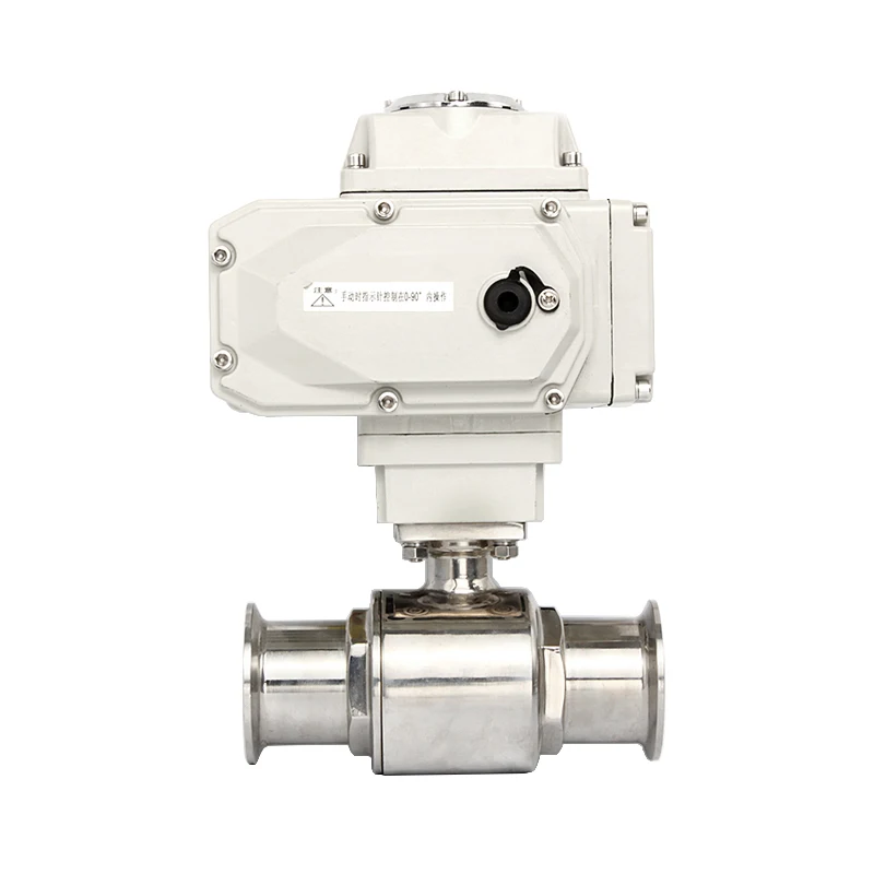 Électrovanne Sanitary Electric Ball Valve Stainless Steel 304 Tri-Clamp 19mm 25mm 32mm 51mm 63mm Quick Install Motorized Ball Valve 220V 24V Pneumatique — détail 4