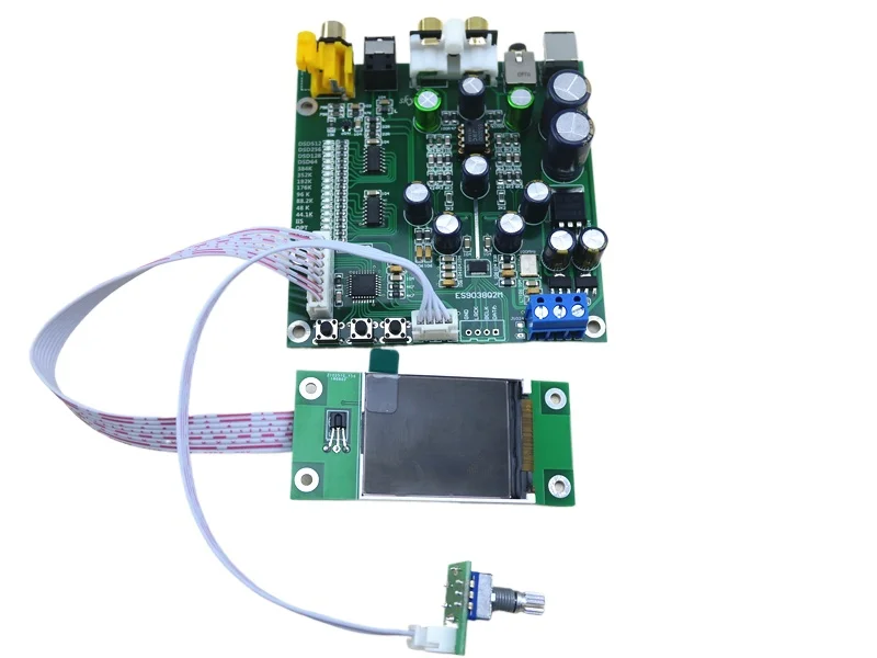ES9038 Q2M decoding board IIS DSD fiber coaxial input 384k dop128