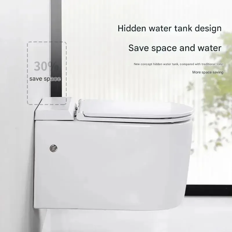 Adjustable Dual-Flush Wall Hung WC Toilet Cistern with Frame Smart Toilets From China