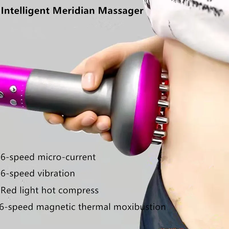 

Rechargeable Guasha Massager Body Shaping Heating Meridian Scraping Brush Lymphatic Detoxification Regimen Dredging Fat Burner