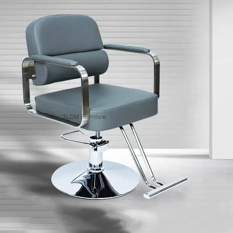 

Модные парикмахерские кресла в европейском стиле, премиум-класса, уютные салонные кресла, уникальный дизайн, мебель для парикмахерских салонов