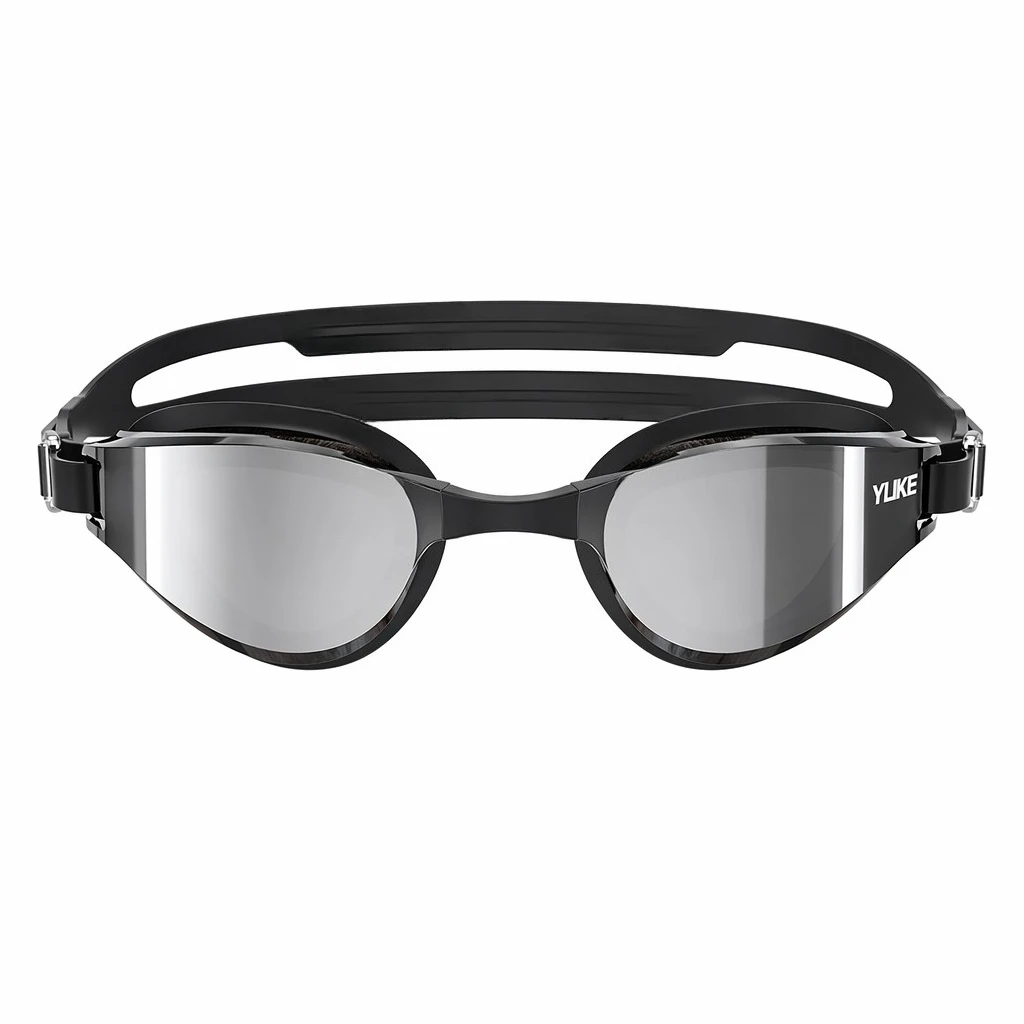 Mirrored Myopia Swim Goggles for Adults - Different Prescription for Left & Right Eye, Anti-Fog,Interchangeable Nose Clips S/M/L