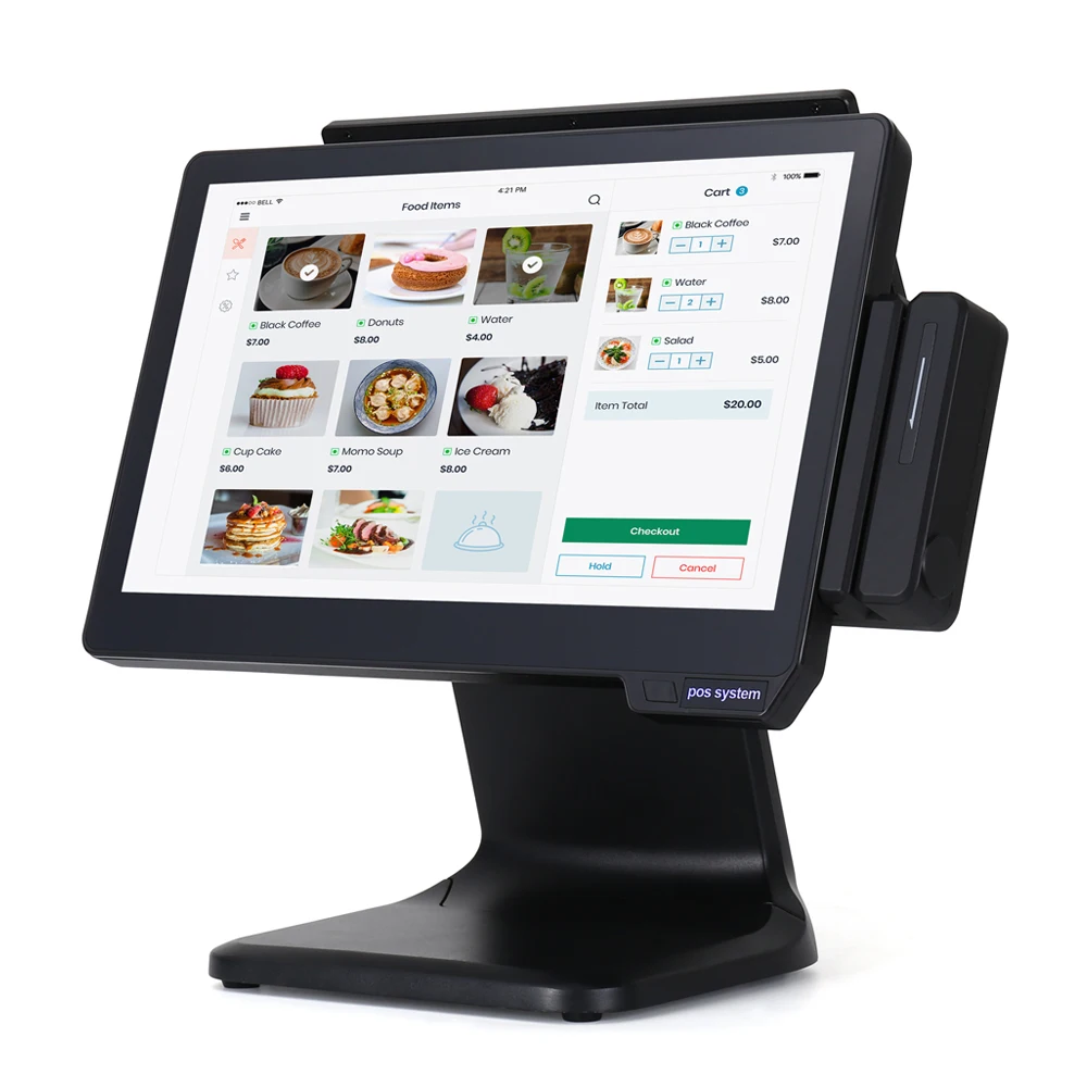 

Manufacturer Supply The Latest 15.6" POS Systems Supermarket Touch Screen Retail Cash Register Machine