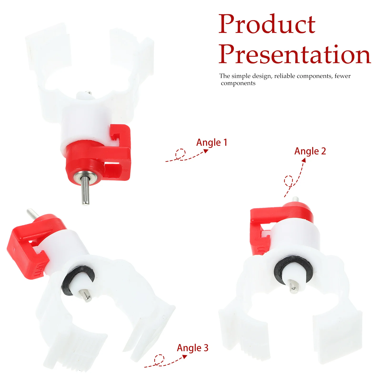 

20pcs Nipple Waterer For Chicken Feeder Automatic Drinkers Durable Poultry Farm Supply Detachable Clean Easy Use Drinker