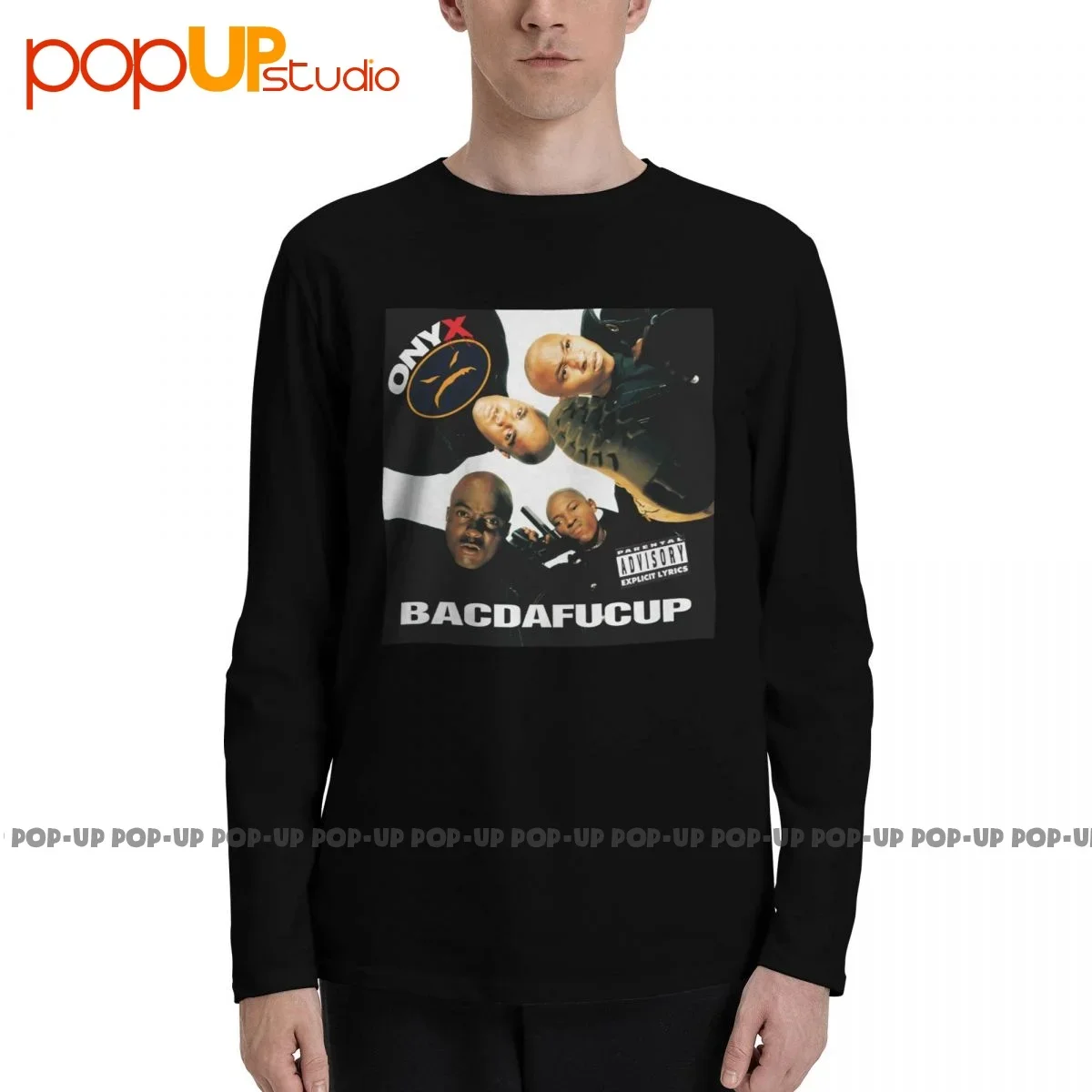 Onyx Bacdafucup Tour Rap Hip Hop Nwa Deathrow Long Sleeve T-Shirts T-shirt Tee Rare Retro Novelty Best Quality