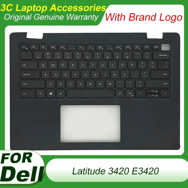 

New Original US Keyboard for DELL Latitude 3420 L3420 E3420 Laptop Palmrest Upper Top Cover Case Replacement Keyboard 04PX9K