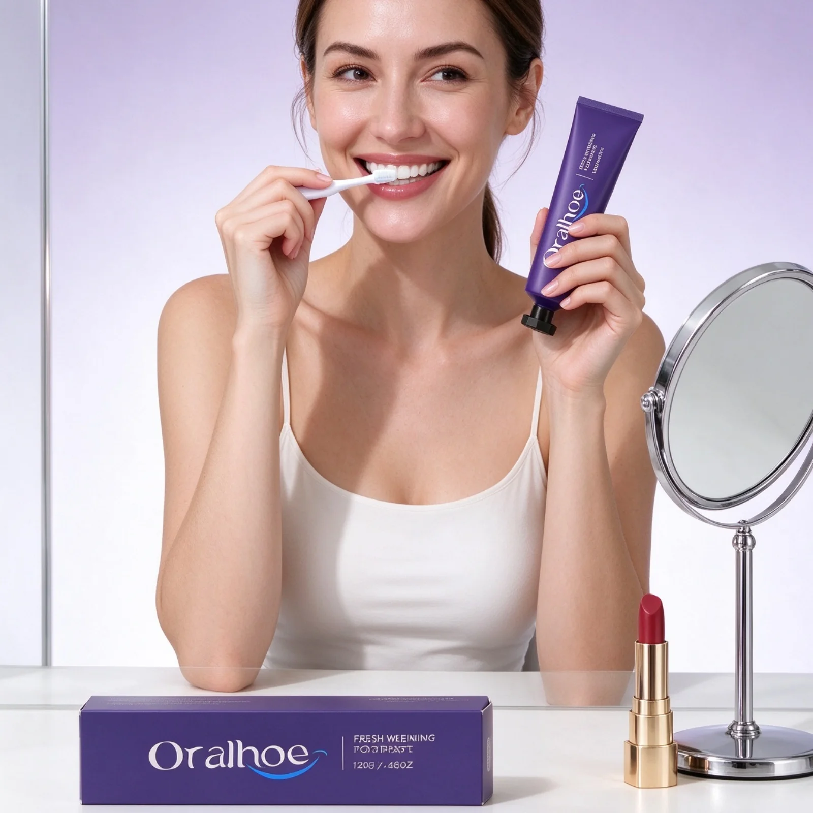 Oralhoe Whitening Mint Toothpaste Remove Yellow Plaque Stain Eliminate Bad Breath Teeth Color Corrector New Oral Care Toothpaste