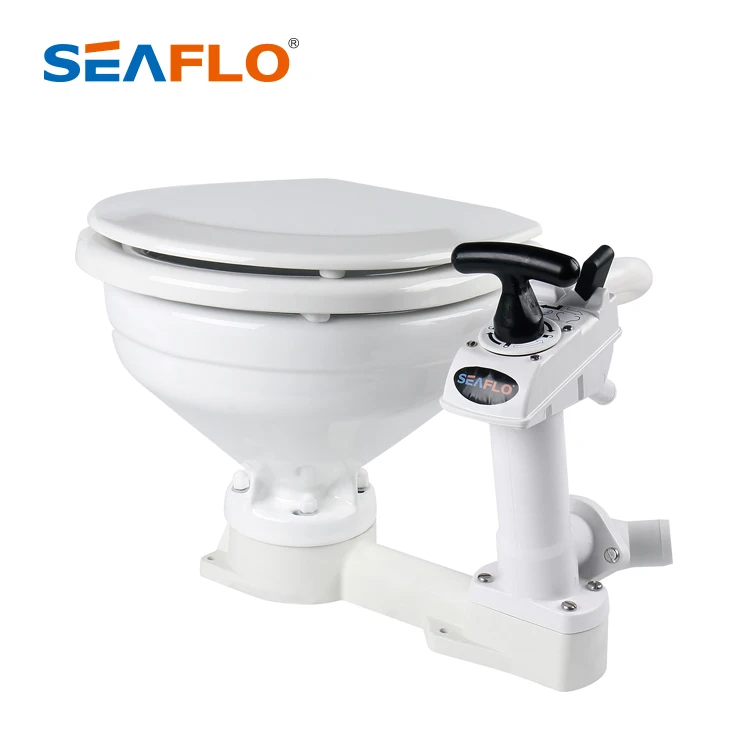 SEAFLO Manually Boat Toilet Car Price Flush Toilet 12v Marine Toilets