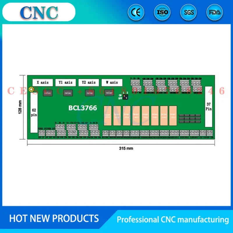 FSCUT2000 Fiber Laser Cutting Control System BCL3766 machine software original IO adapter board