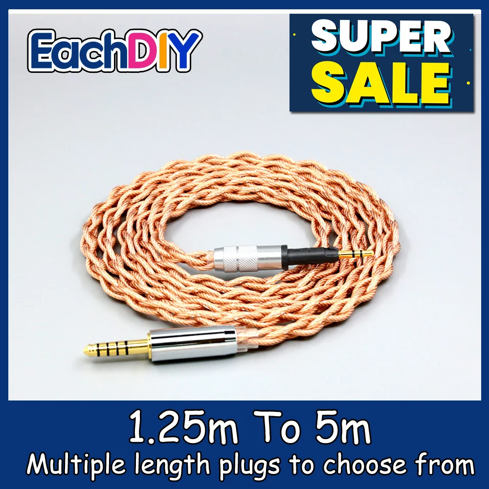 

Graphene 7N OCC Shielding Coaxial Mixed Earphone Cable For Sennheiser HD6 HD7 HD8 MIX DJ HD595 4 core 1.8mm LN007795