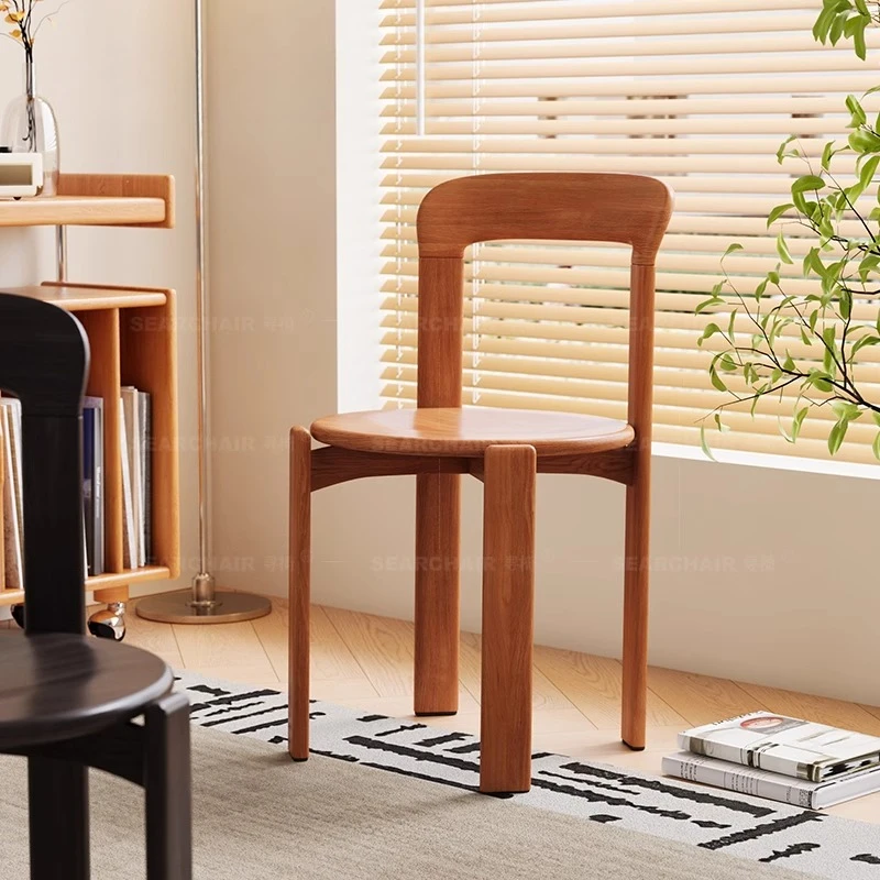 유행 내구성 단단한 나무 식사 의자 복고풍 홈 라이트 럭셔리 중고 등받이 의자 Escabroso 다이닝 룸 가구
