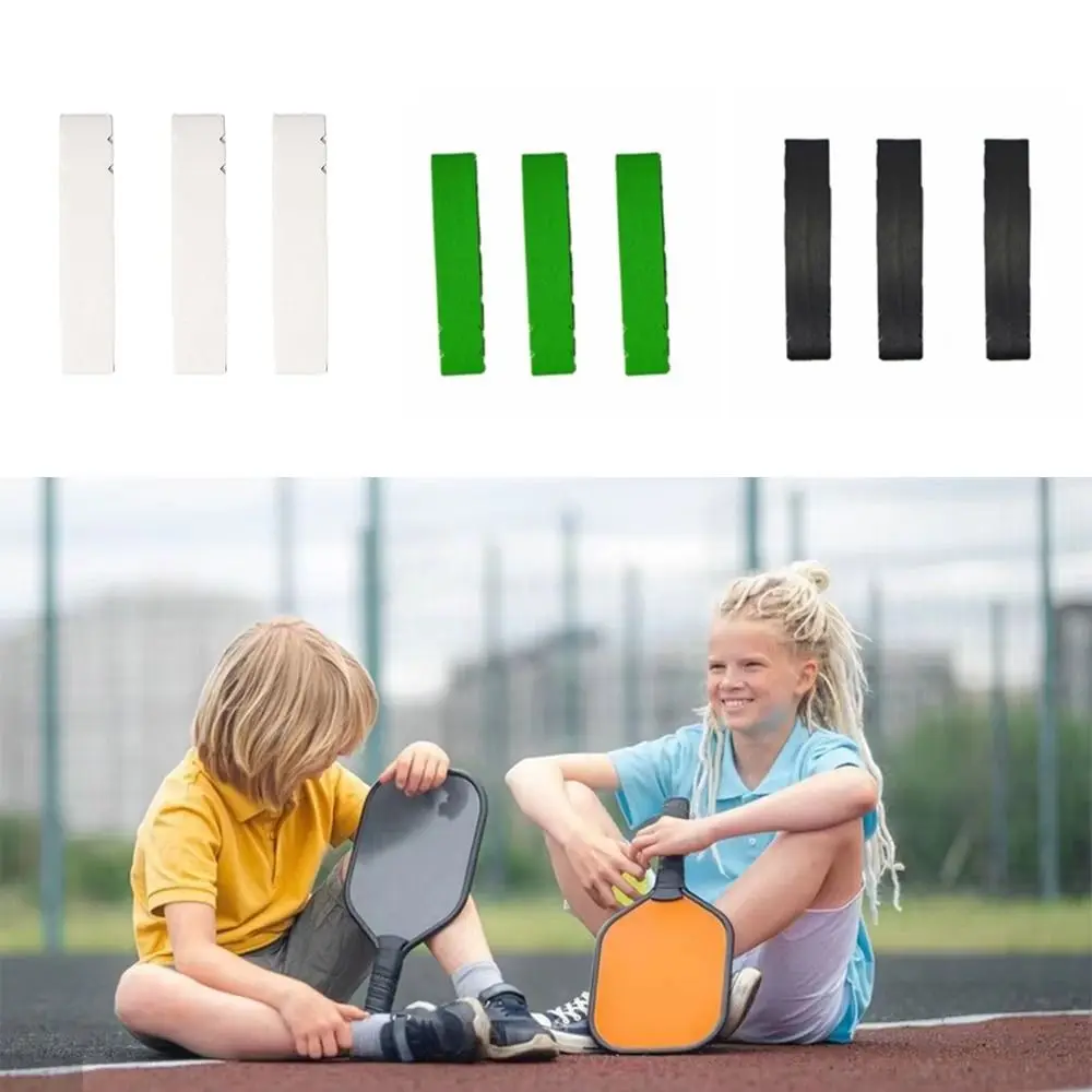 Obrázek 4: 3ks PU pickleball lopatka ochrana páska DIY zahuštěný rámus ochrana stáhnout nést odolné zahnutá odpovídat lopatka hlava ostří dávat pozor
