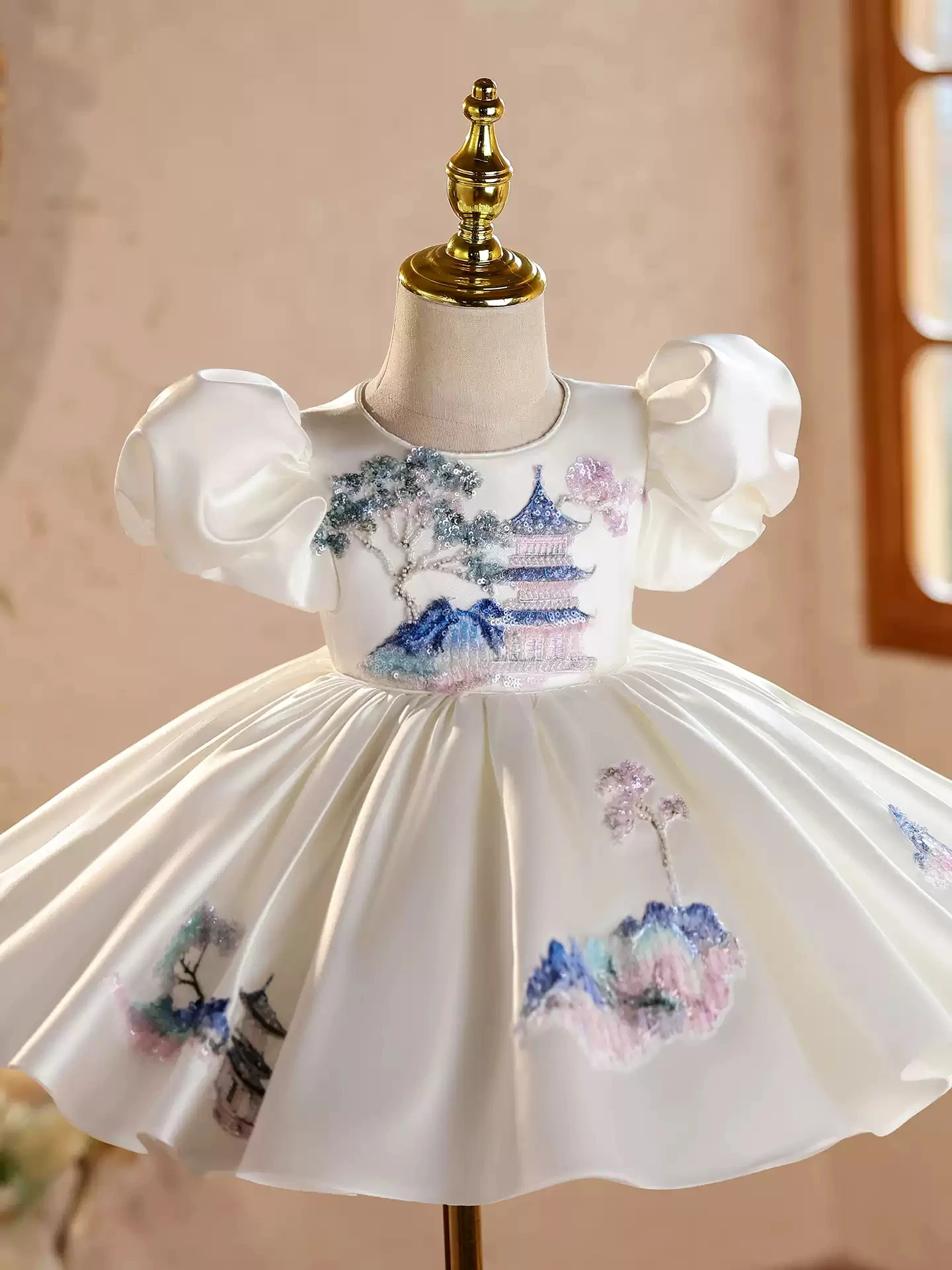 유아 여아 드레스 고급 꽃무늬 생일 파티 드레스 자수  - Baby Clothing For Girls 리뷰 및 가격