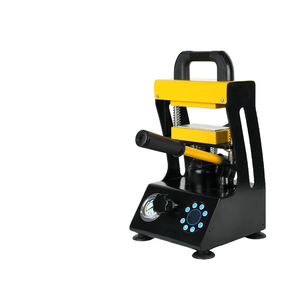 Manual Flatbed Printer Heat Press Machine 10 Tons Hydraulic Double Heating Squeeze Extraction New