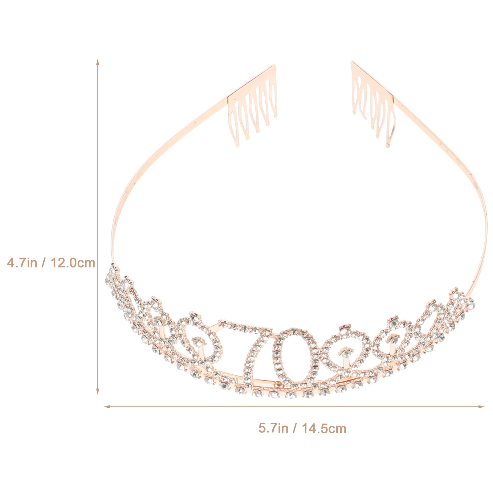 

The Crown Birthday Strap Sash Shoulder Straps Decoration for Girls Badge Party Decorations Rose Gold with Bride