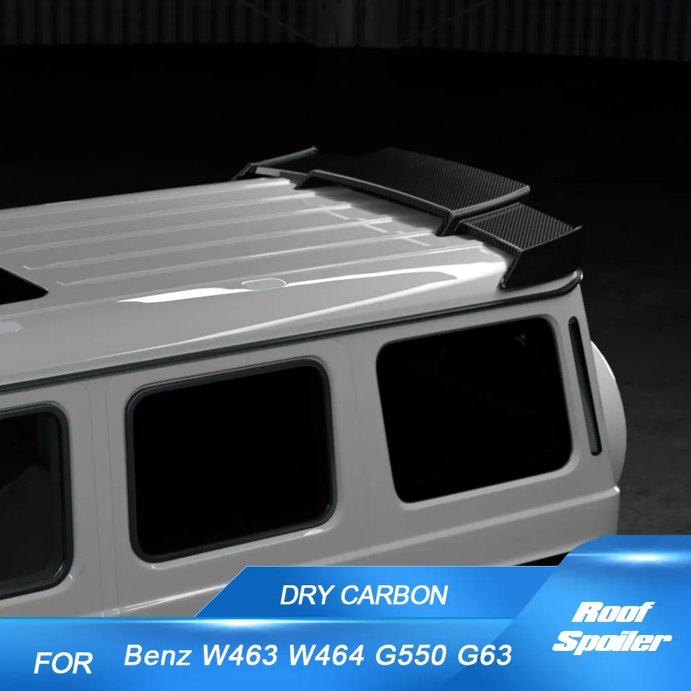 

Prepreg Dry Carbon Car Rear Roof Wing Spoiler For Mercedes-Benz G Class Wagon W463 W464 G550 G63 2019UP Car Rear Roof Spoiler