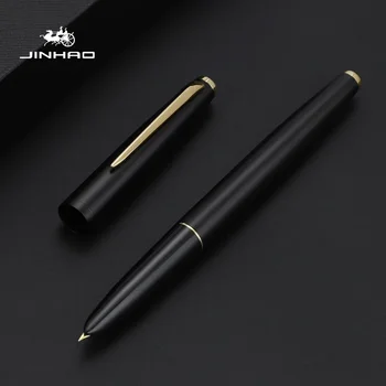 JINHAO 911 Fountain ปากกา Hooded Nib 0.38 มม.สแตนเลสสตีลคลาสสิกเครื่องเขียน Office โรงเรียนเขียนอุปกรณ์