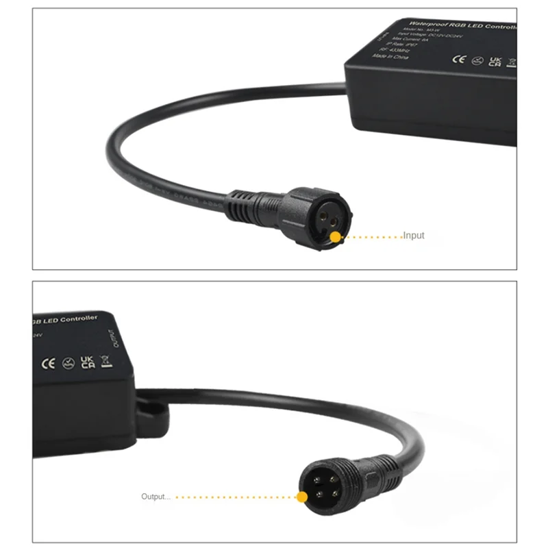 A31R-RGB LED Controller Dimmer Black ABS RGB Colorful LED Light With Light Bar Lamp Controller Dimmer