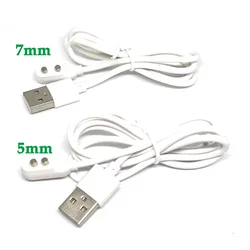 2pin Circular Magnetic Charging Cable center spacing 5mm 7mm Magnet Suctio USB Power charger for Beauty instrument Smart device