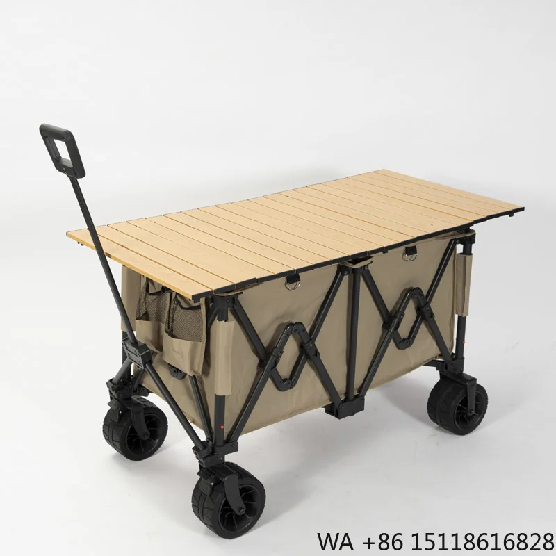 Heavy Duty Outdoor Camping Cart  Portable Heavy DutyFoldable Garden Tool Folding Garden Beach Wagon Chair Stroller
