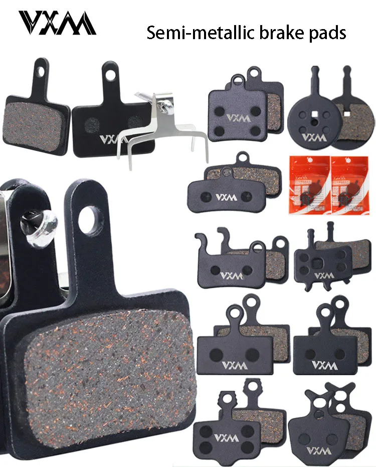 

Велосипедные тормозные колодки VXM, высокочистое медное волокно, высокопрочная стальная объединительная плата, эффективно подавляет шум