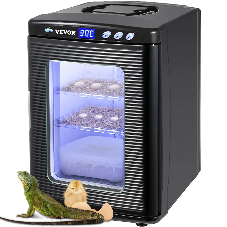 

Black Reptile Incubator 25L Scientific Lab Incubator Digital Incubator Cooling and Heating 5-60°C Reptile Egg Incubator 12V 11