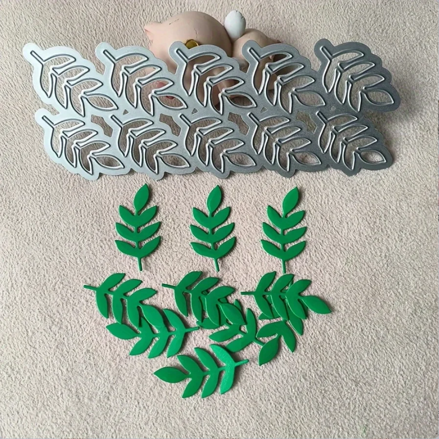 New 10 Leaves Metal Cutting Die Mould Scrapbook Decoration Embossed Photo Album Decoration Card Making DIY Handicrafts