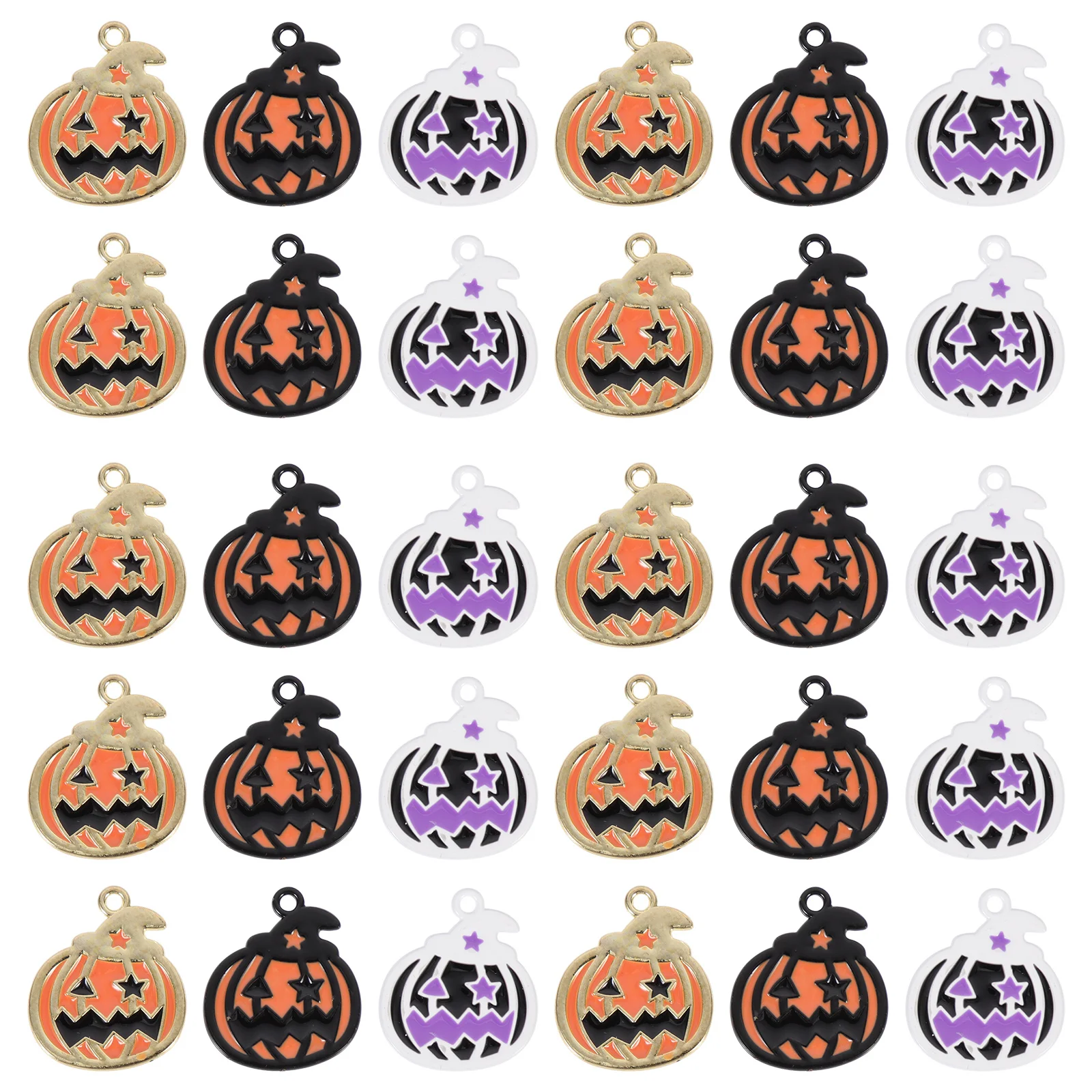 

30 шт., подвески в виде тыквы на Хэллоуин, ювелирные изделия из сплава, подвески, ожерелье, серьги, декор, подвески в виде тыквы, ювелирные изделия из сплава, кулон