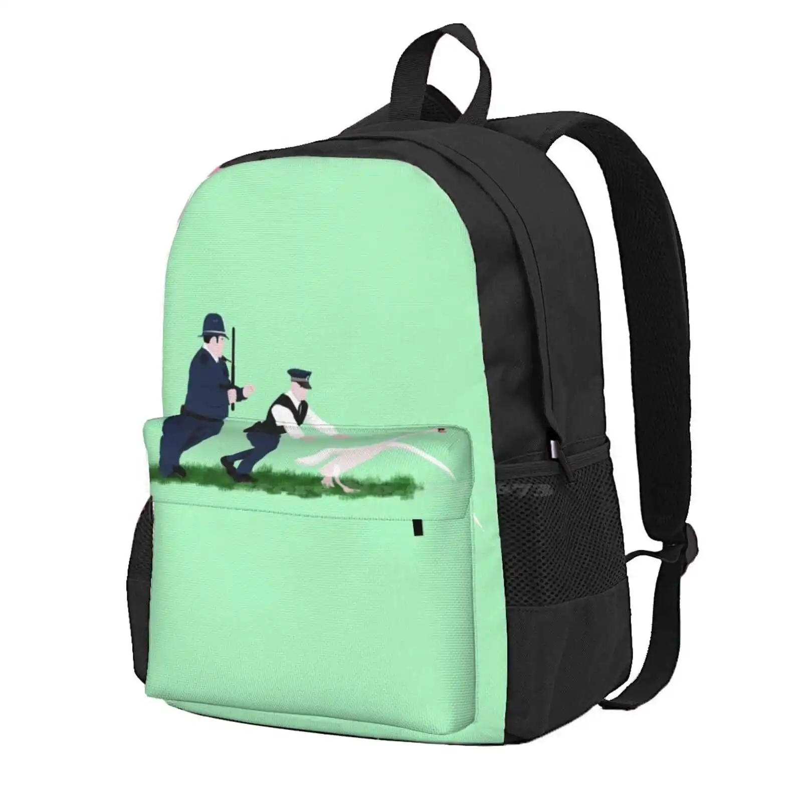 

Лидер продаж, школьный рюкзак в виде лебедей и копов, модные сумки, модный рюкзак, мороза, Симон, Пегг, Ник, Фрост, лебедь, полиция, пародия, пародия, комедия фильмов