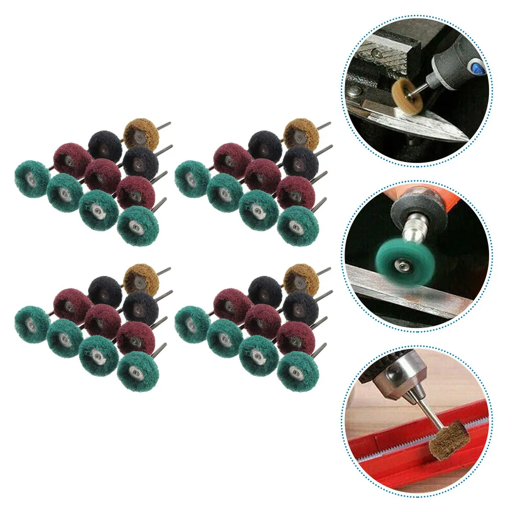 

40 Pcs Polishing Wheel Set Rotary Tool Small Buffing Wheel S Head Grinding Accessories Metal Jewelry Non Metallic Materials