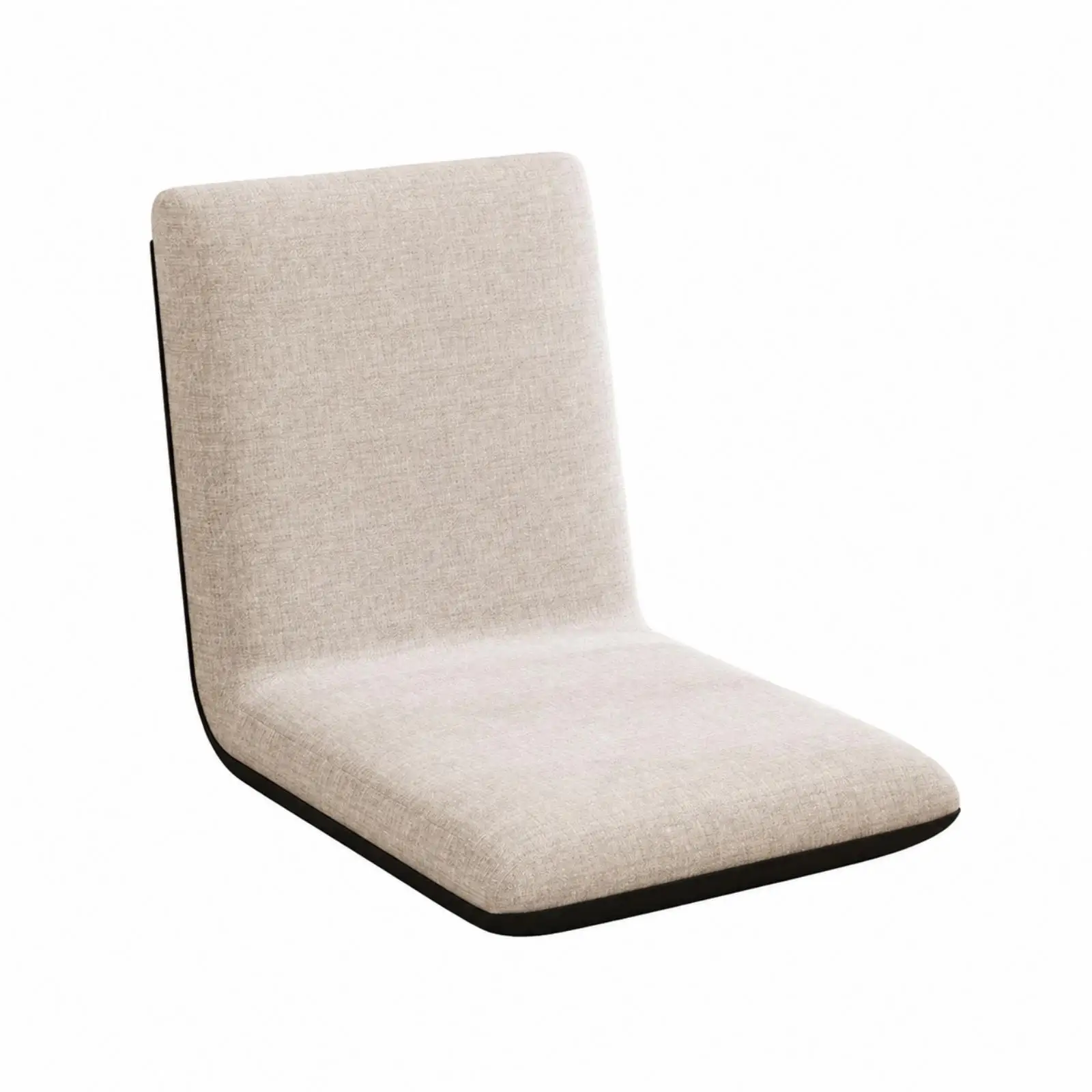 Low Profile Lazy Sofa with Adjustable Recline for Indoor Use Featuring Padded Rectangular Form and Stable Base Support