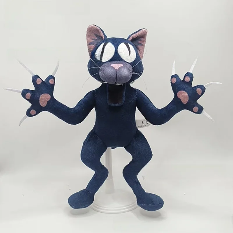 

The Forest Black Cat Plush Toy - Soft Cute Anime Stuffed Animal Doll, Birthday Christmas Gift for Kids Adults