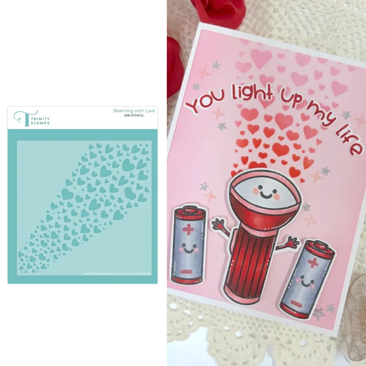 

Beaming With Love 2026 New Stencil For DIY Scrapbooking Crafts Maker Photo Album Template Handmade Decoration
