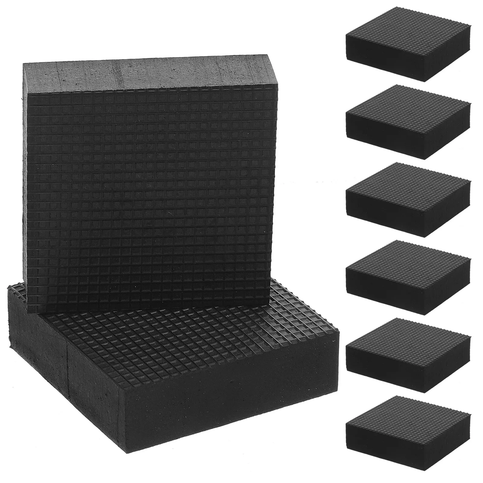 8Pcs Rubber Plant Pot Feet Risers Non Deformable Stable Pads for Outdoor Planters Shock Absorbing Flowerpot Supports Garden Use