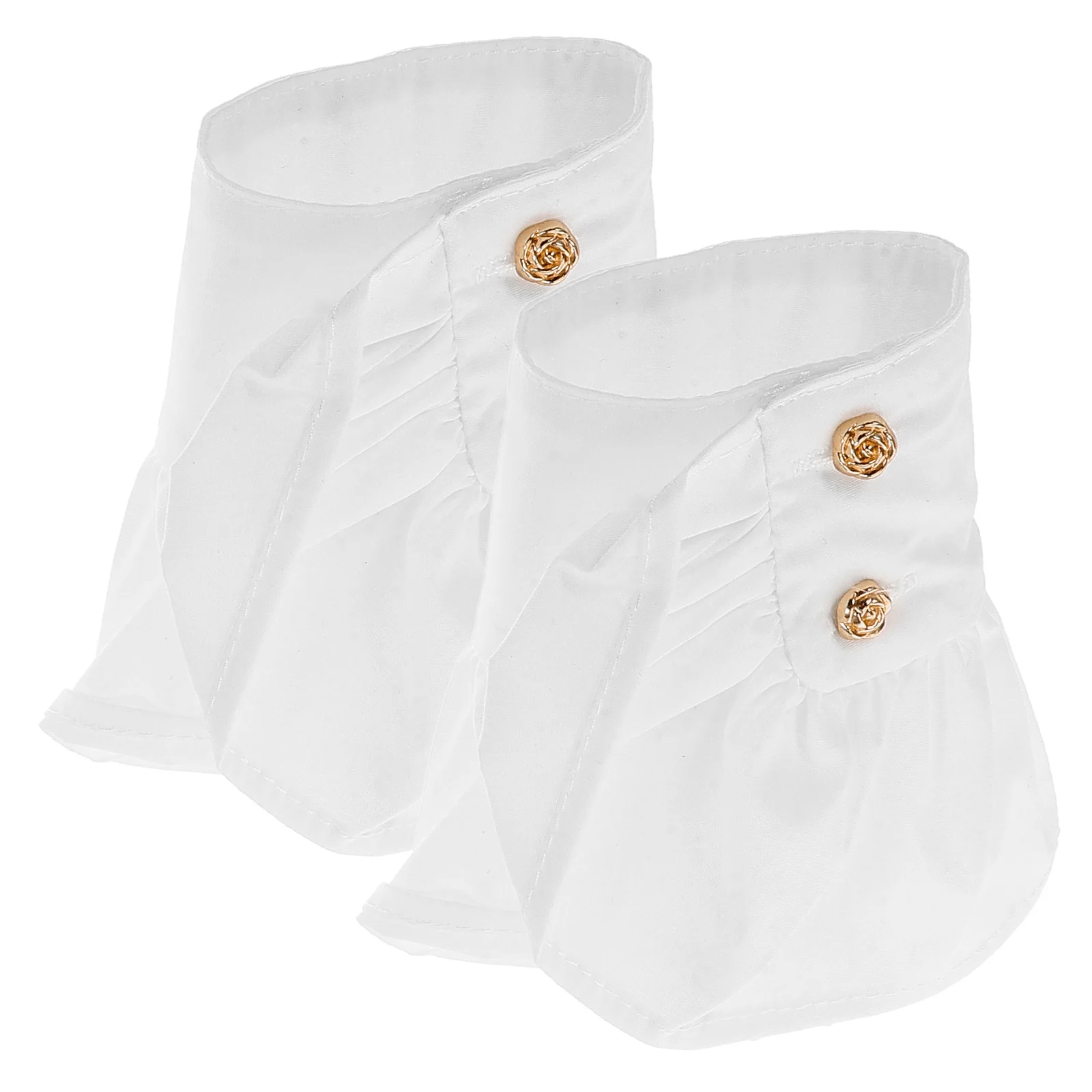 1 paire de poignets détachables en dentelle pour femmes, élégants, manches à volants, fausses manches, accessoires pour robe, Cosplay de mariage