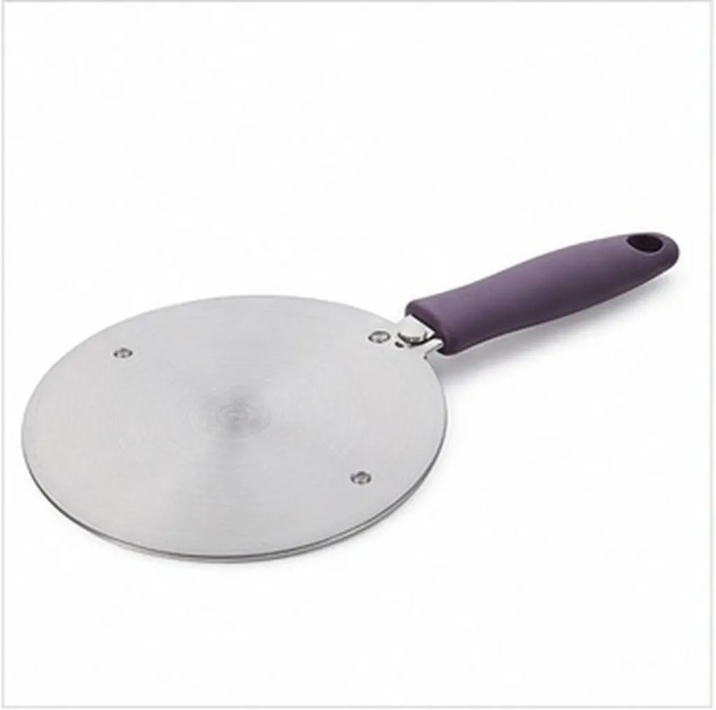 Stainless Steel Heat Diffuser Plate for Induction Cooktop Gas Electric Stove Anti-Scald Handle Even Heat Distribution Kitchen